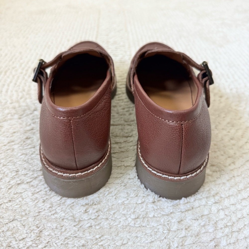 Seasalt Cornwall Tresmeer Woven Brown Leather Fisherman Shoes Size 38 - Picture 4 of 9